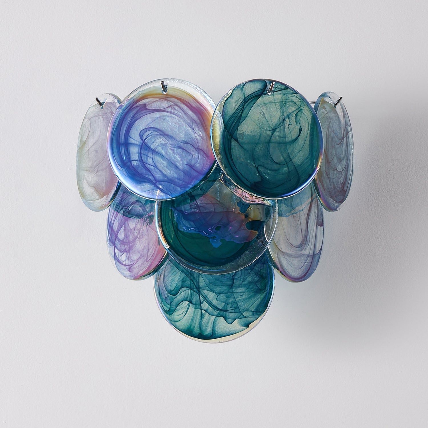 Vivelle Wall Light Ethereal Glass Petal - Neutral Decor