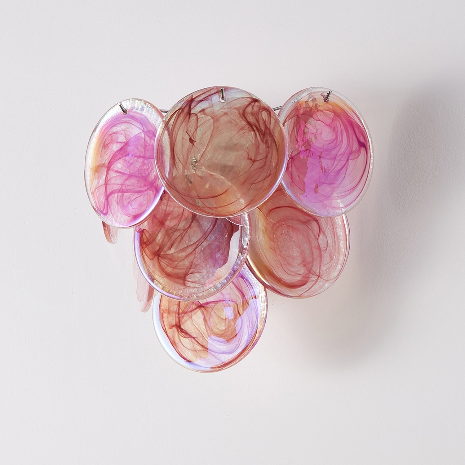 Vivelle Wall Light Ethereal Glass Petal - Neutral Decor