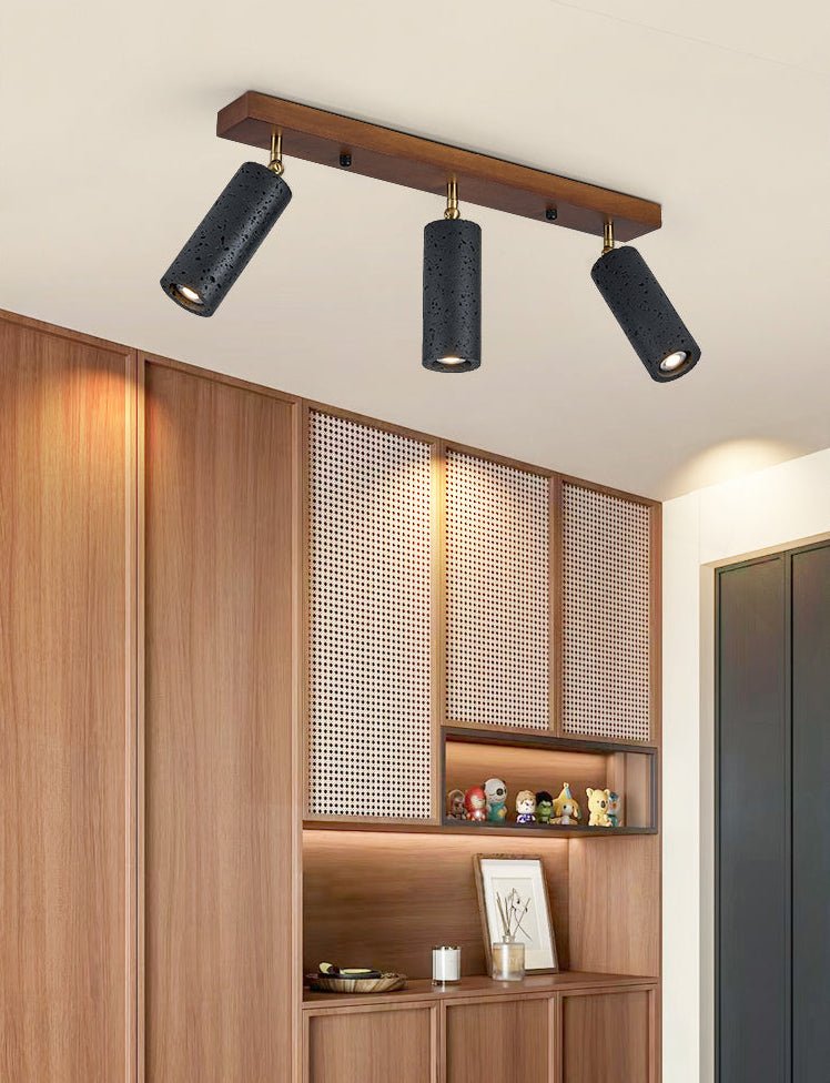 Eurliryra  Black Travertine Trio Ceiling Spot