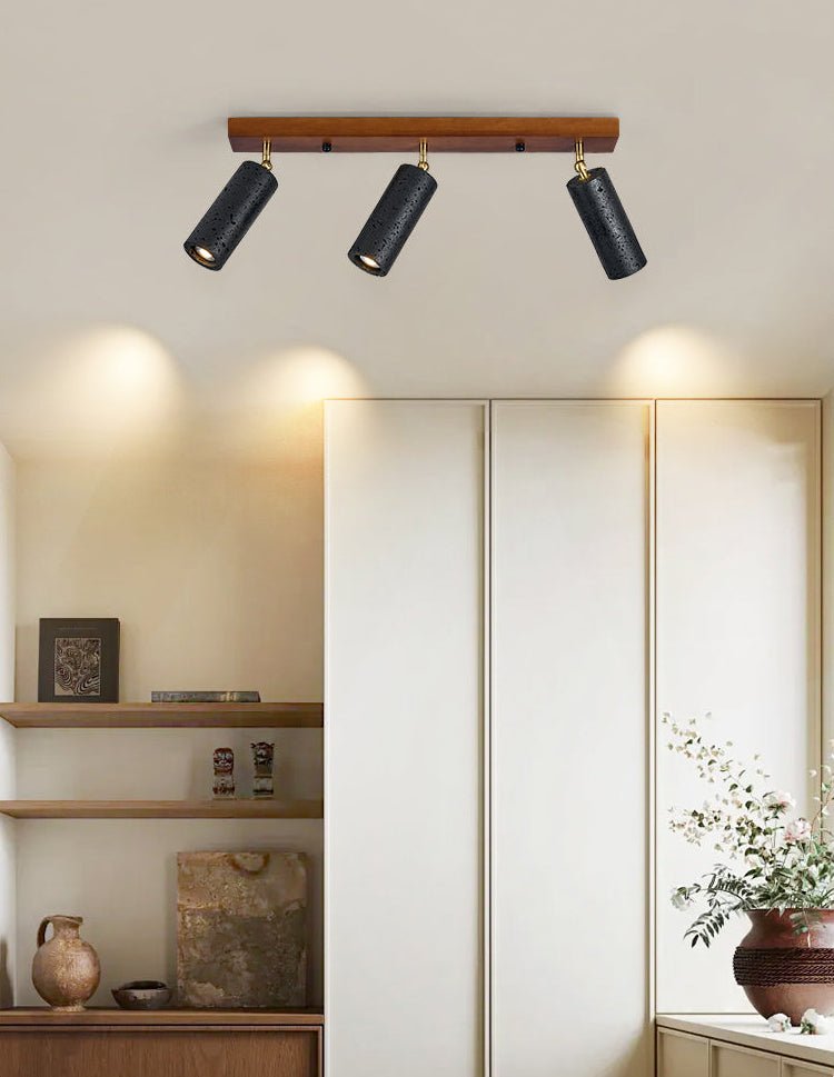 Eurliryra  Black Travertine Trio Ceiling Spot
