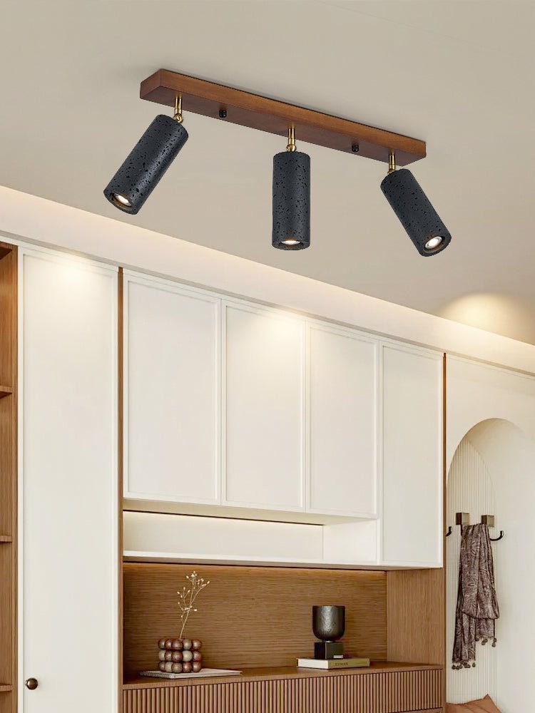Eurliryra  Black Travertine Trio Ceiling Spot