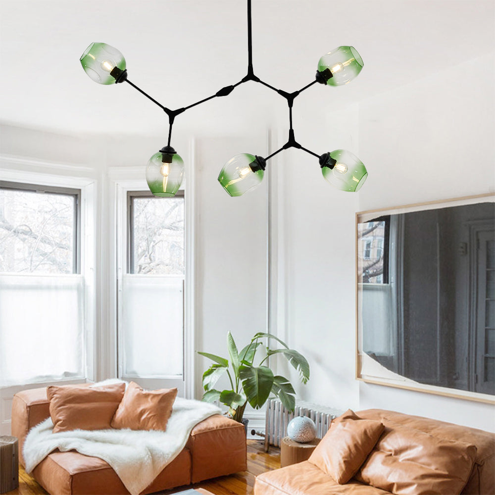 Valentina Nordic Modern Glass Pendant Light Bubble - Neutral Decor