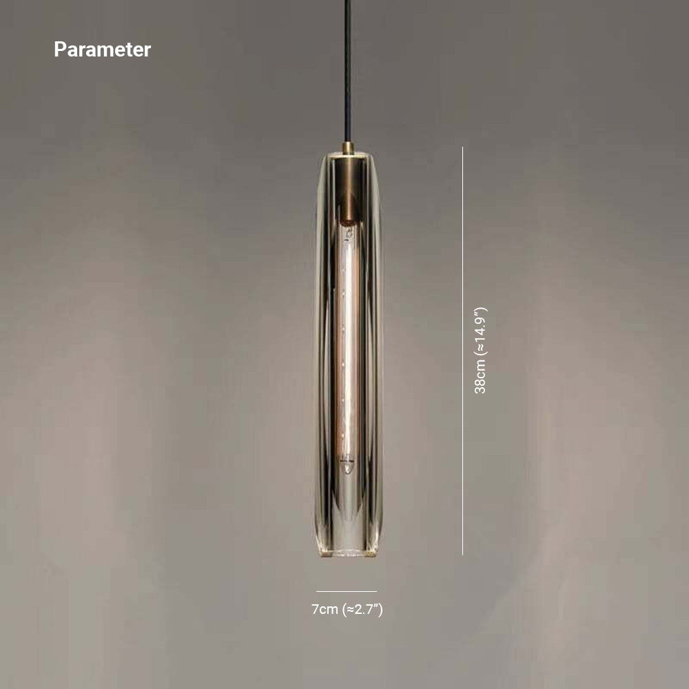 Arisha Brass Designer LED Glass Pendant Lamp - Neutral Decor