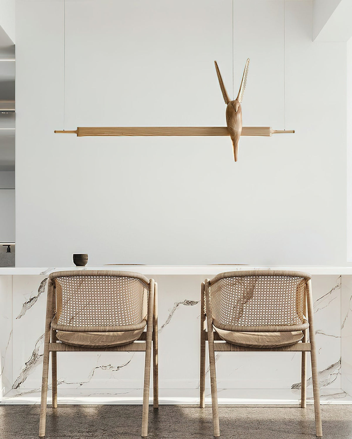 Varinisra Sculptural Oak Pendant Light