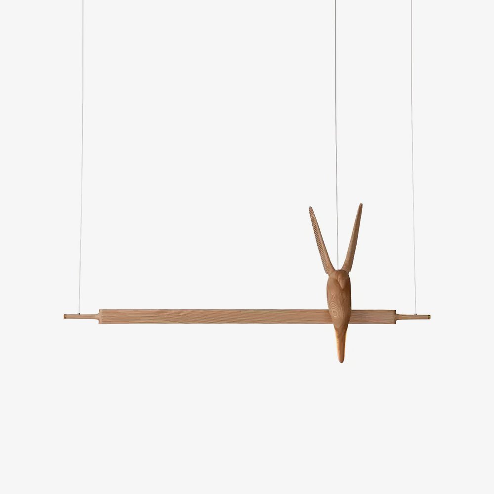 Varinisra Sculptural Oak Pendant Light