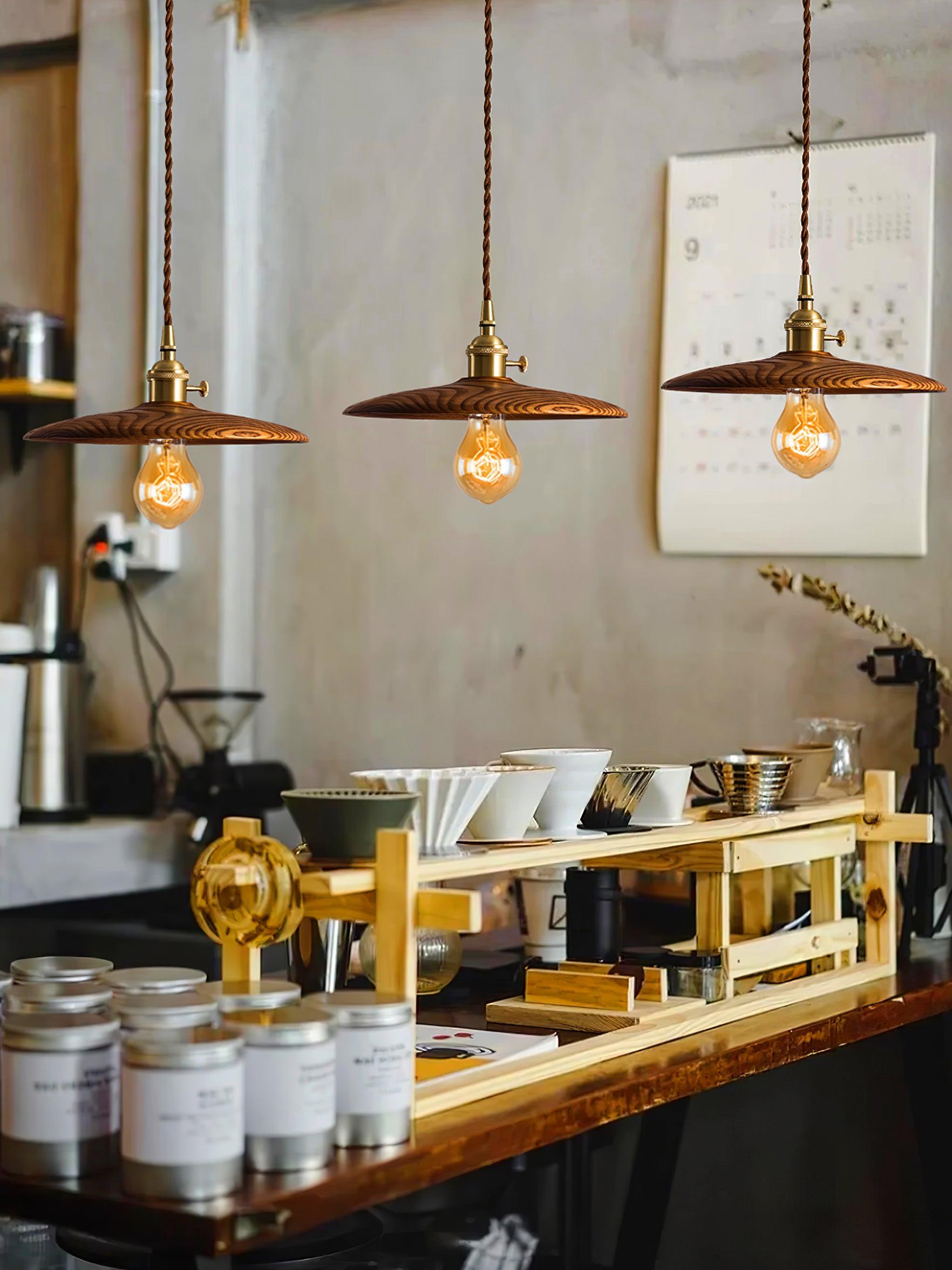 Veldra Brass Retro Pendant Light