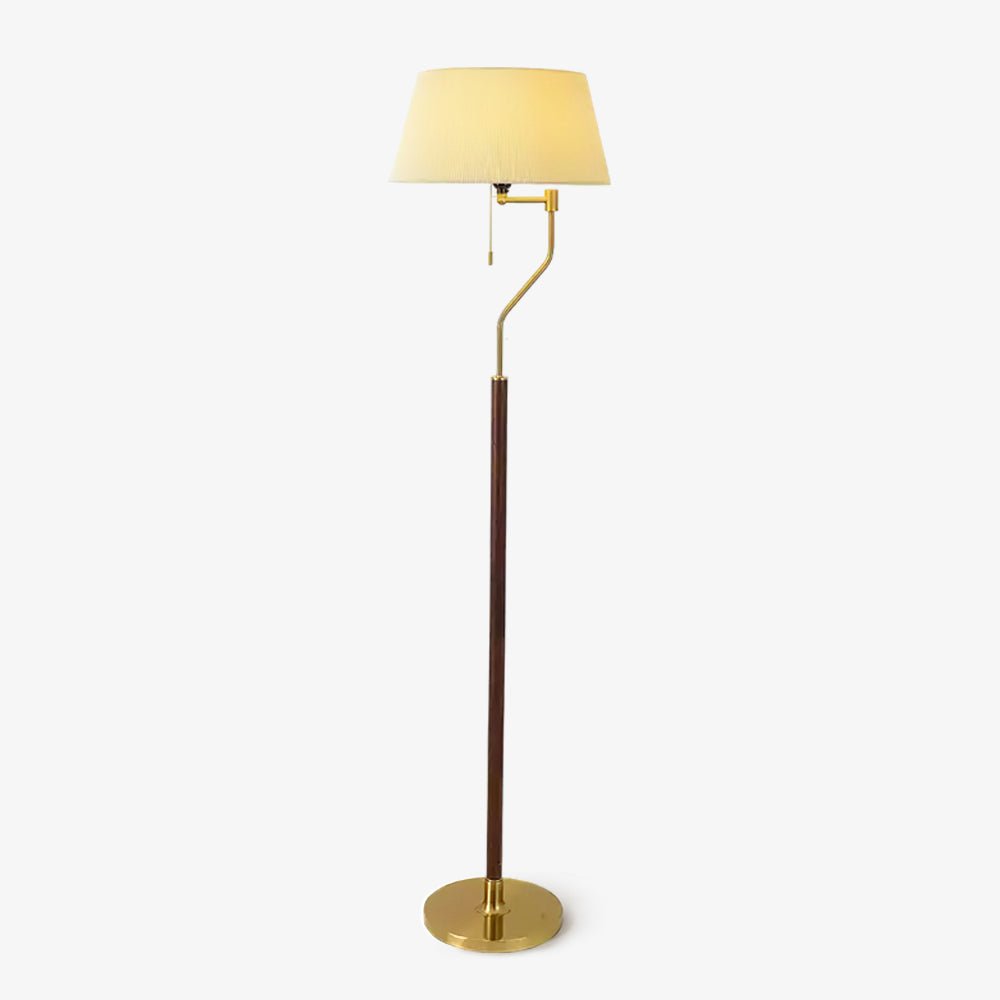 Elverine Walnut Whisper Floor Lamp