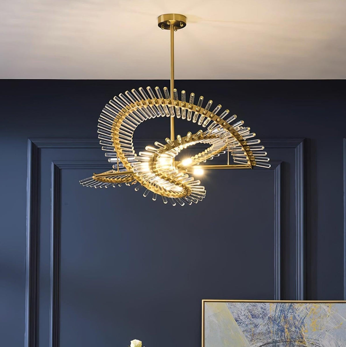 Velaine Glass Chandelier Light