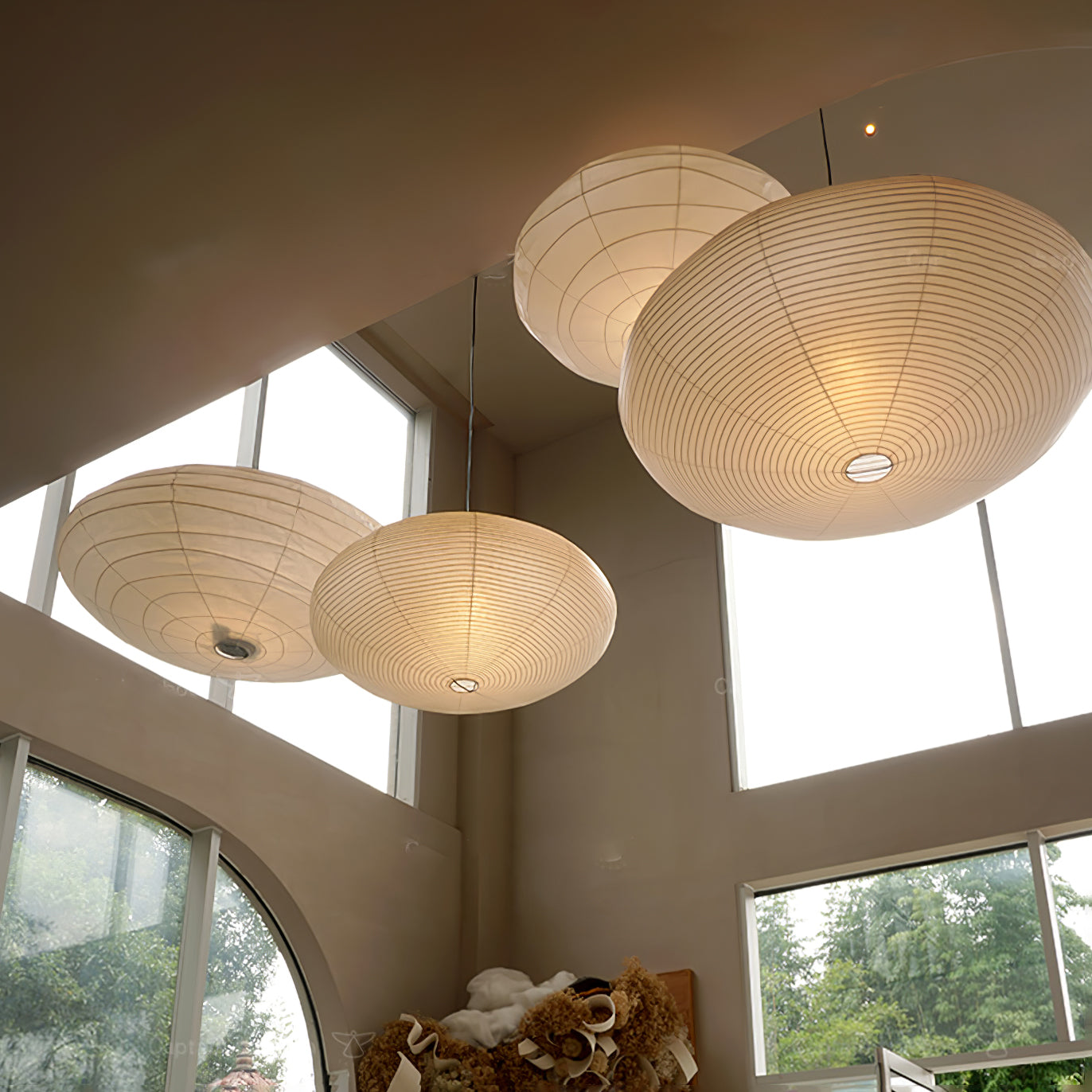 Nerastead Washi Paper 15A 21A 26A Pendant Light