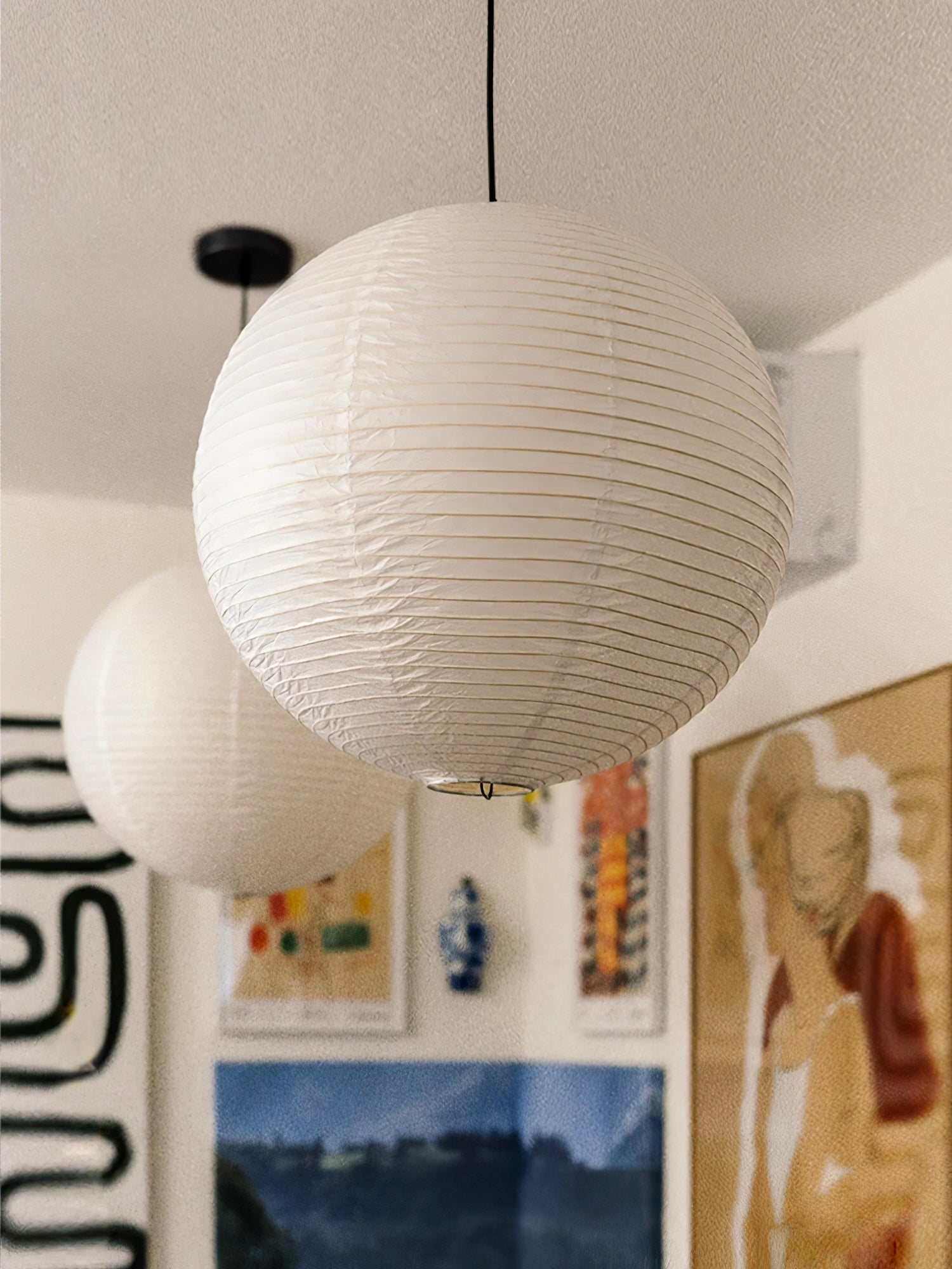 Lunerelle Pendant Lamp Paper for Living Room