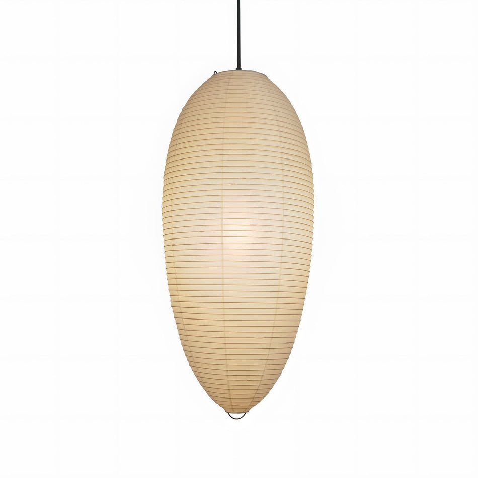 Myraean Modern Minimalist Wabi Chestnut Paper Bamboo Pendant Lamp