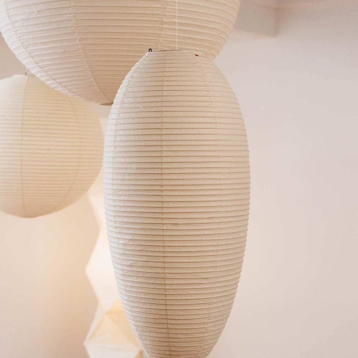 Myraean Modern Minimalist Wabi Chestnut Paper Bamboo Pendant Lamp