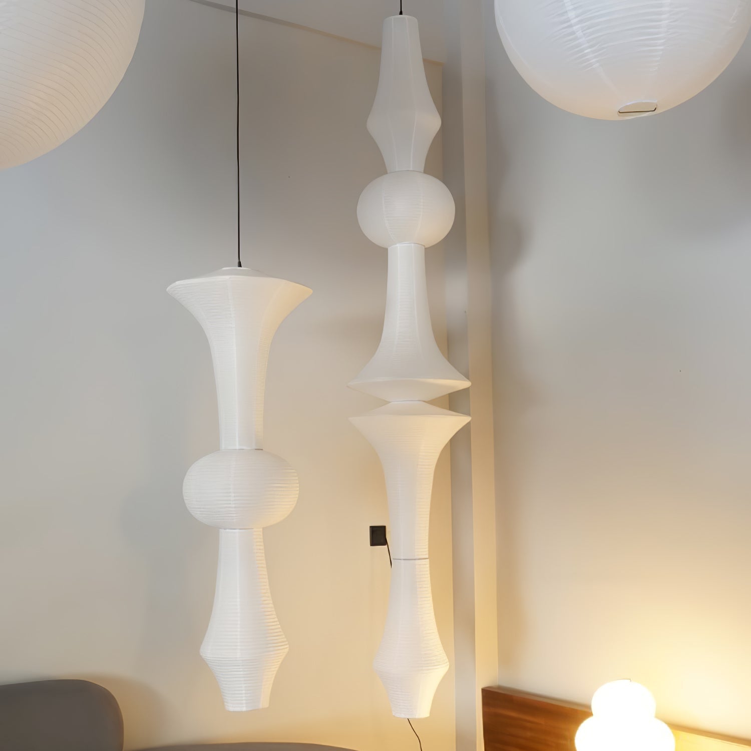 Elmsridge Washi Paper E Pendant Light