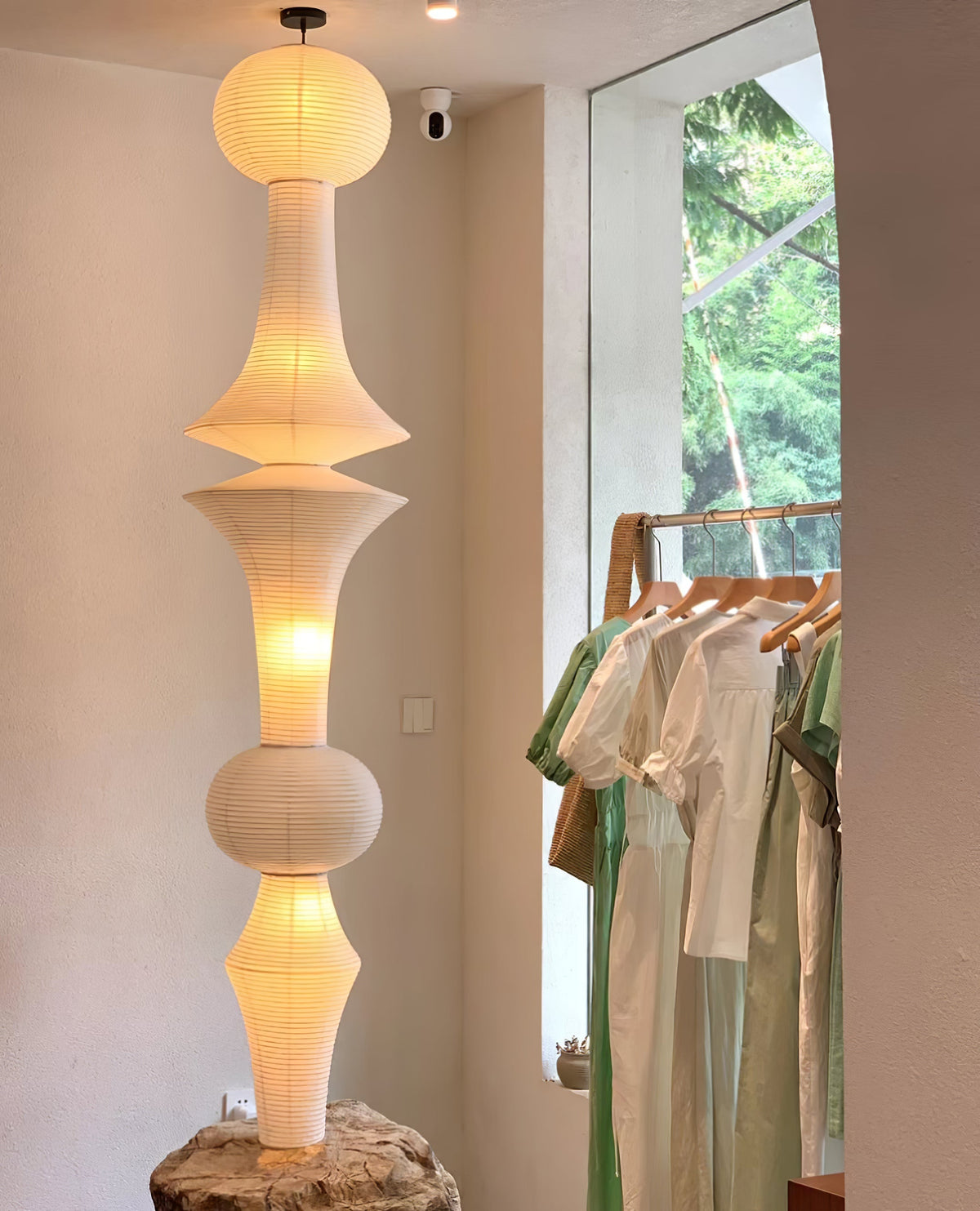 Elmsridge Washi Paper E Pendant Light