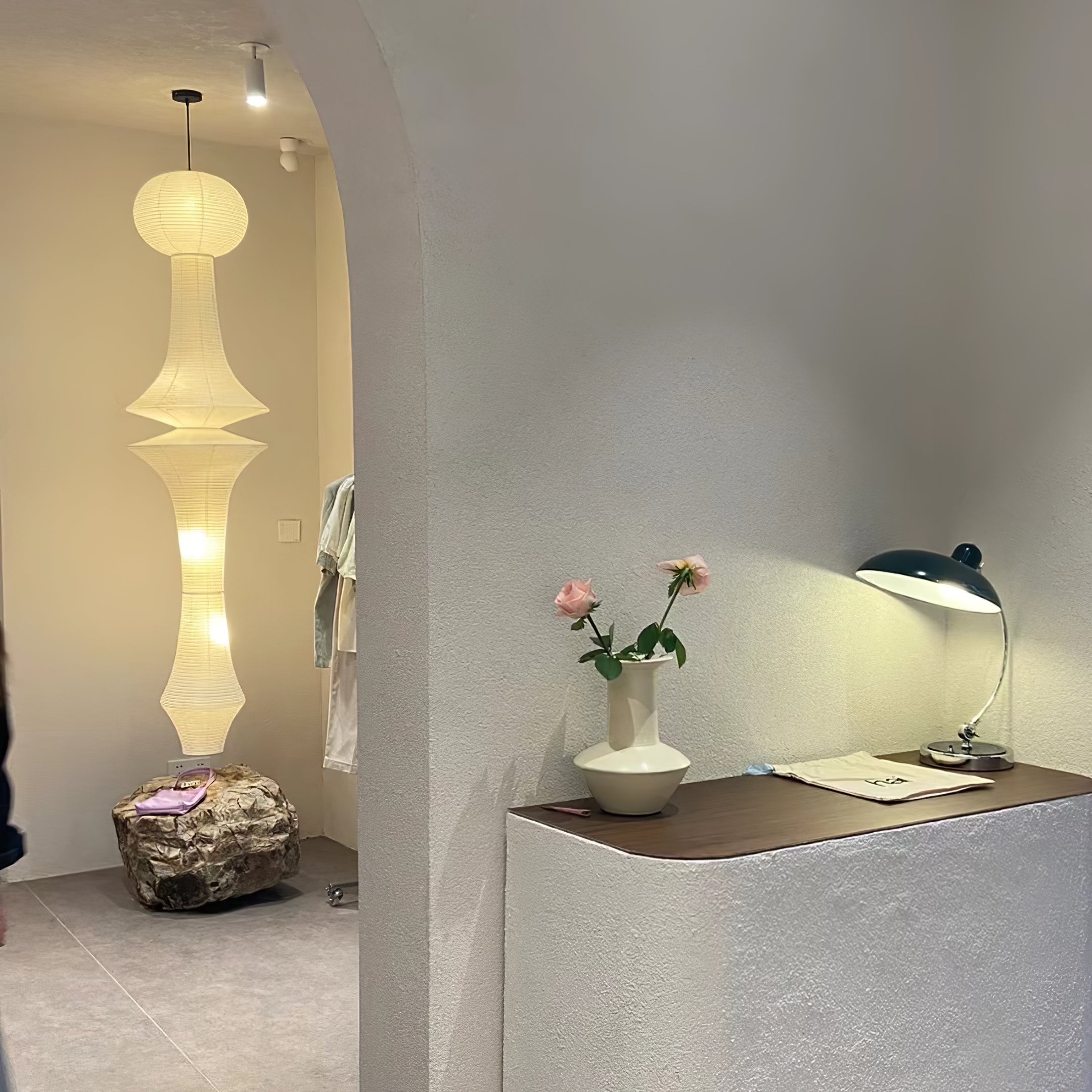 Elmsridge Washi Paper E Pendant Light