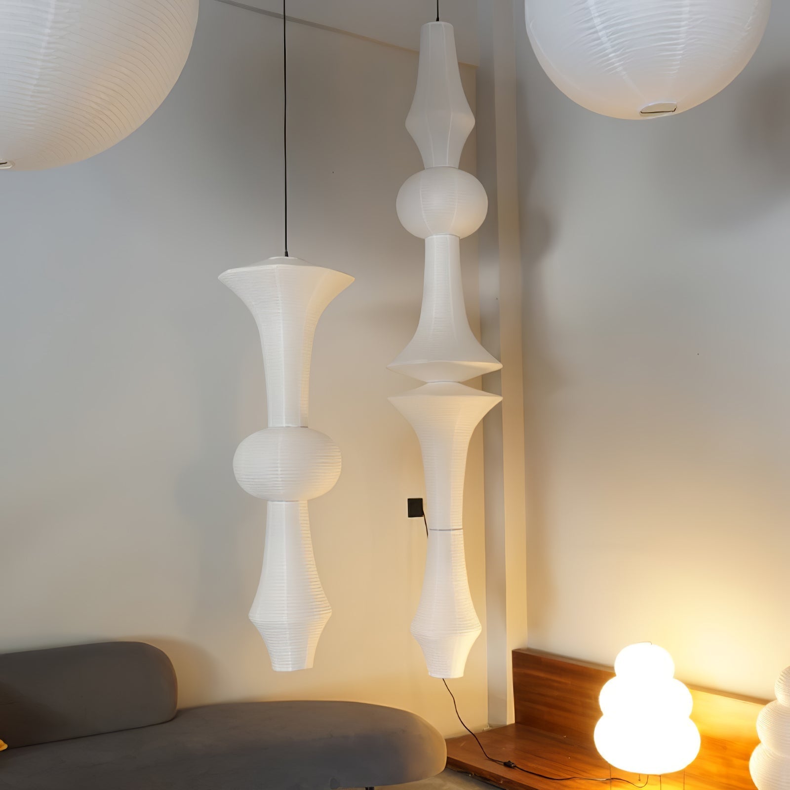 Elmsridge Washi Paper E Pendant Light