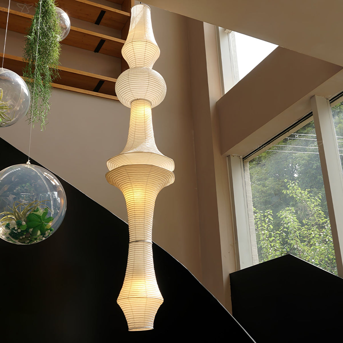 Elmsridge Washi Paper E Pendant Light