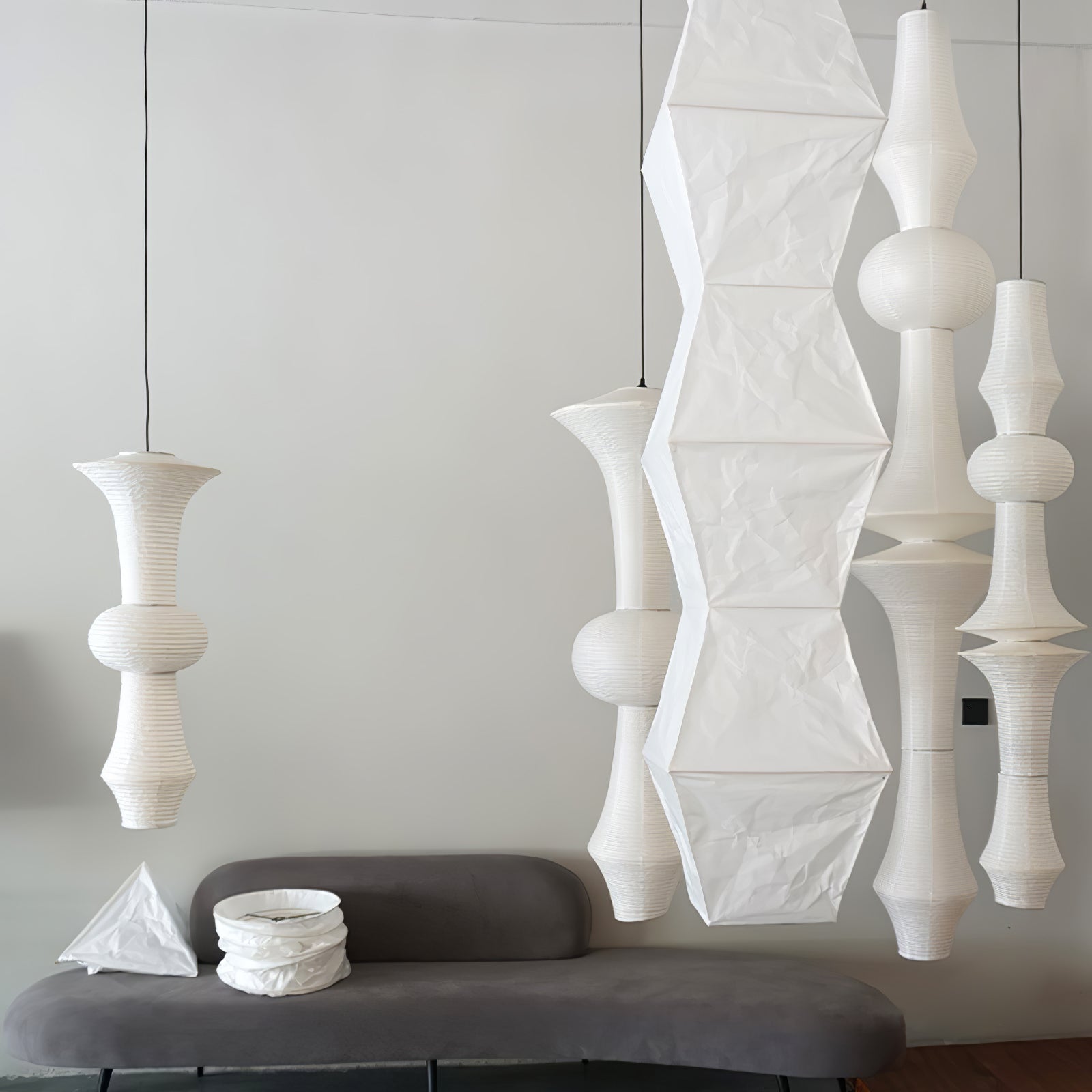 Elmsridge Washi Paper E Pendant Light