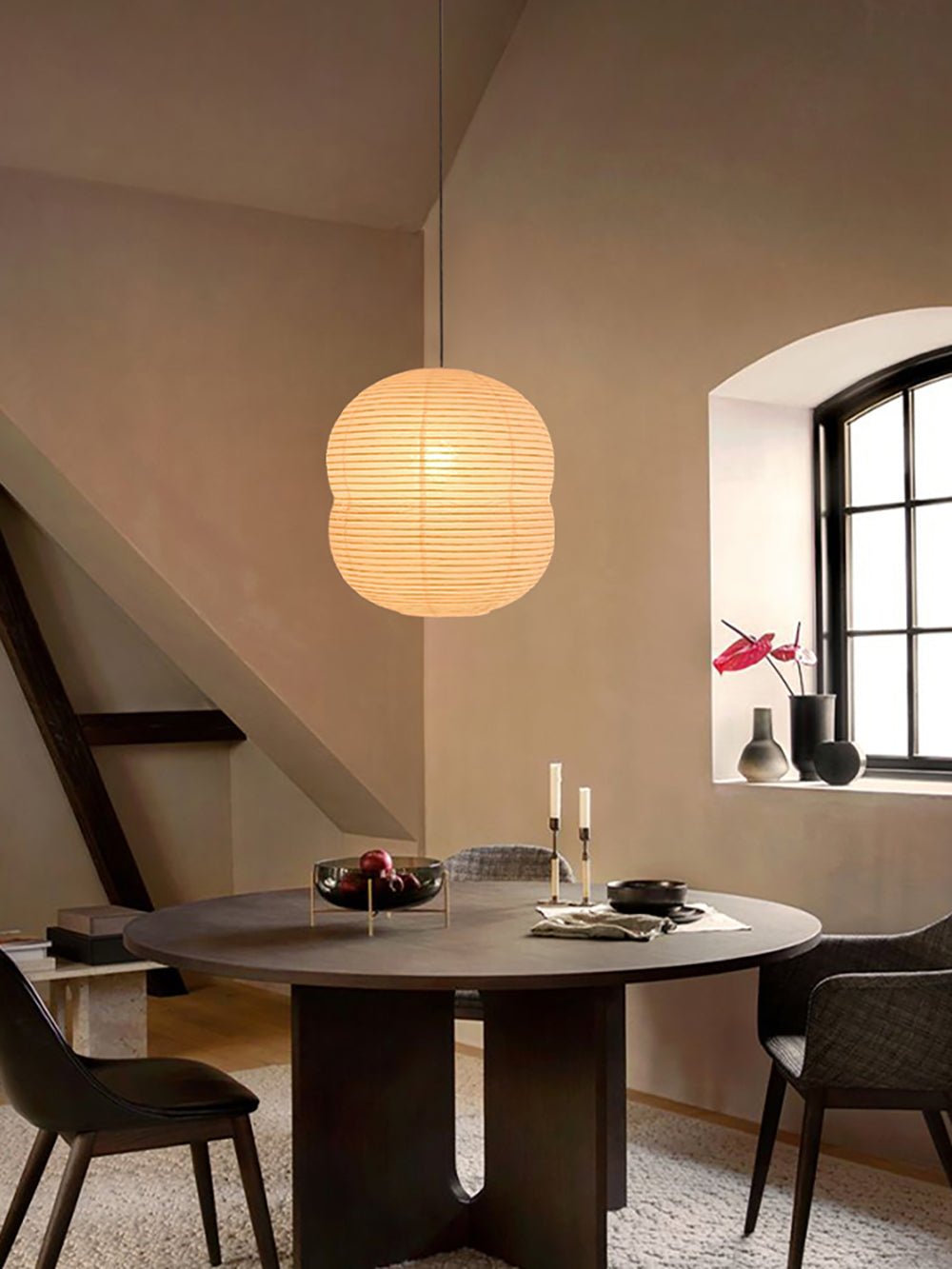 Nivelelle Minimalist Rice Paper Pendant Light