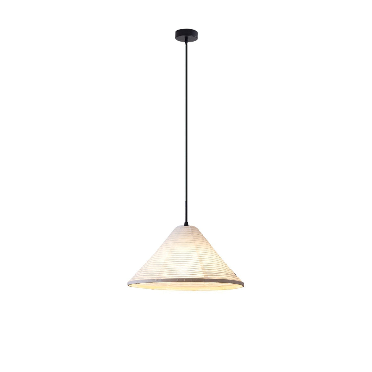 Conic Paper Pyramid Pendant Lamp