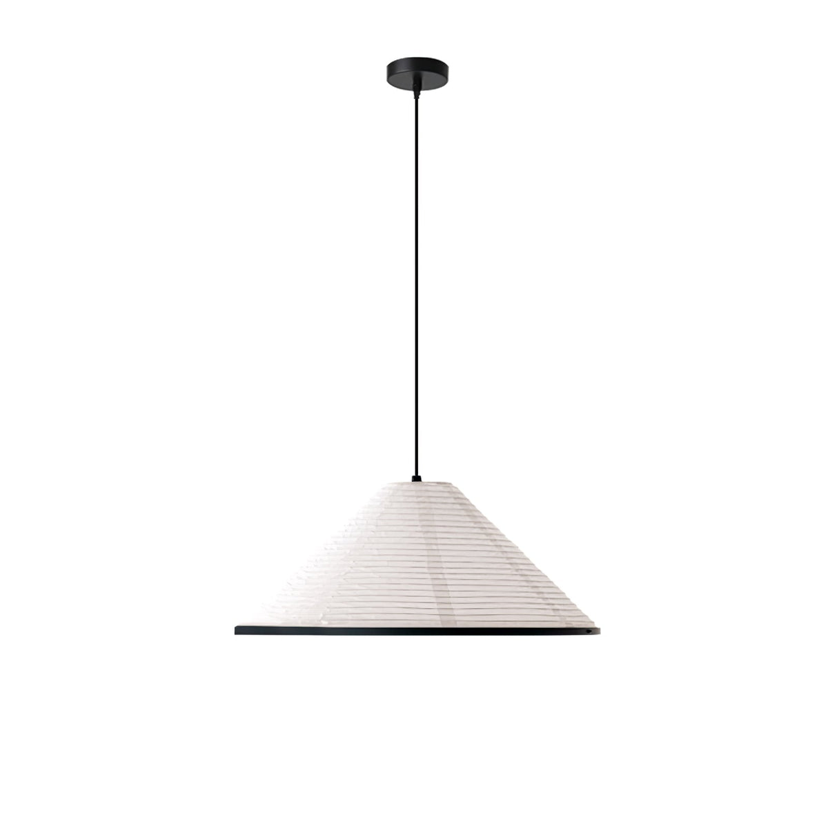 Conic Paper Pyramid Pendant Lamp