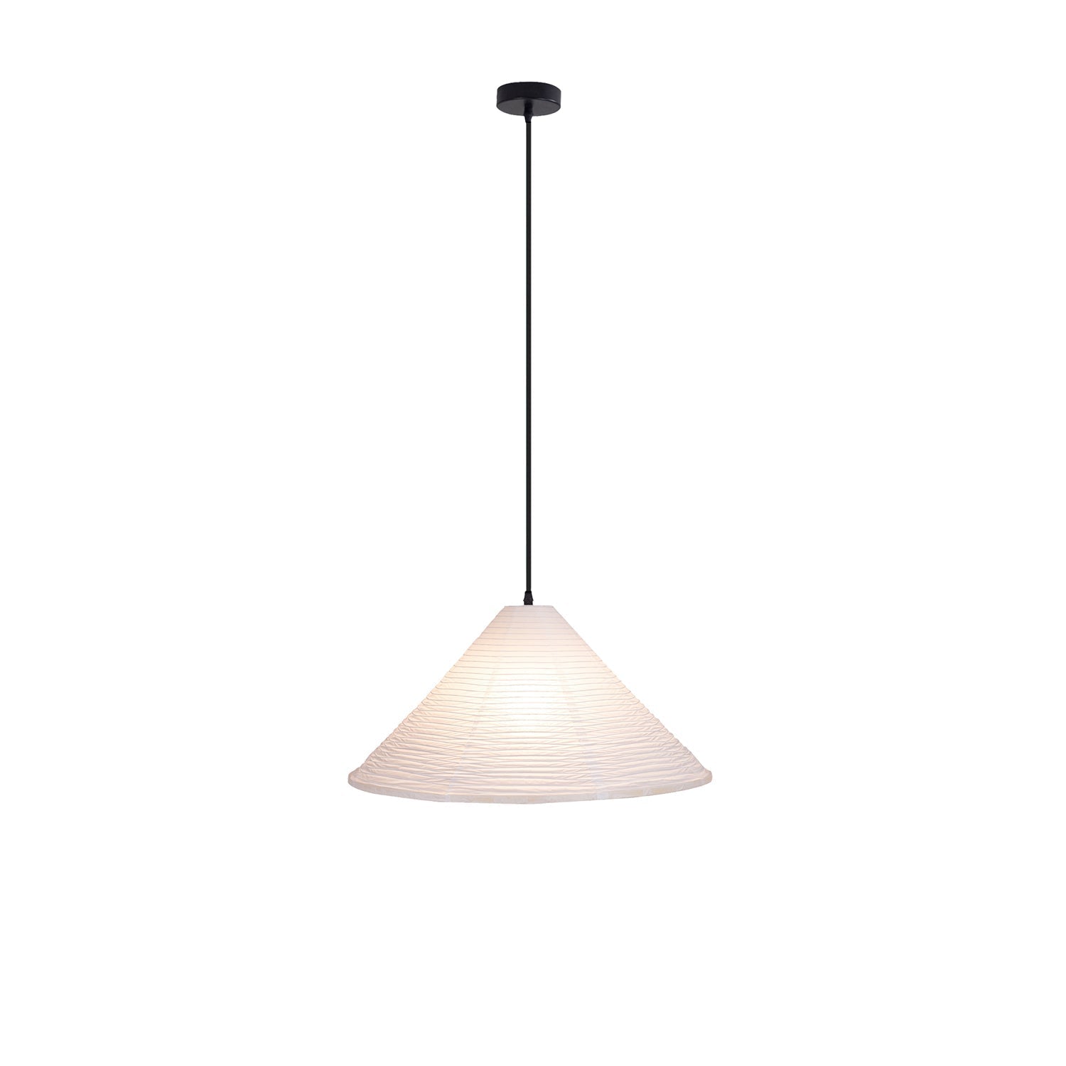 Conic Paper Pyramid Pendant Lamp