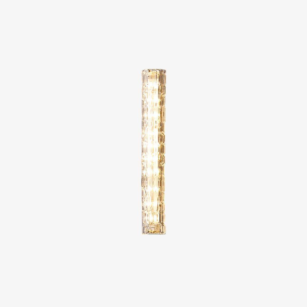 Lumix Brass Glass Glam Wall Lamp - Neutral Decor