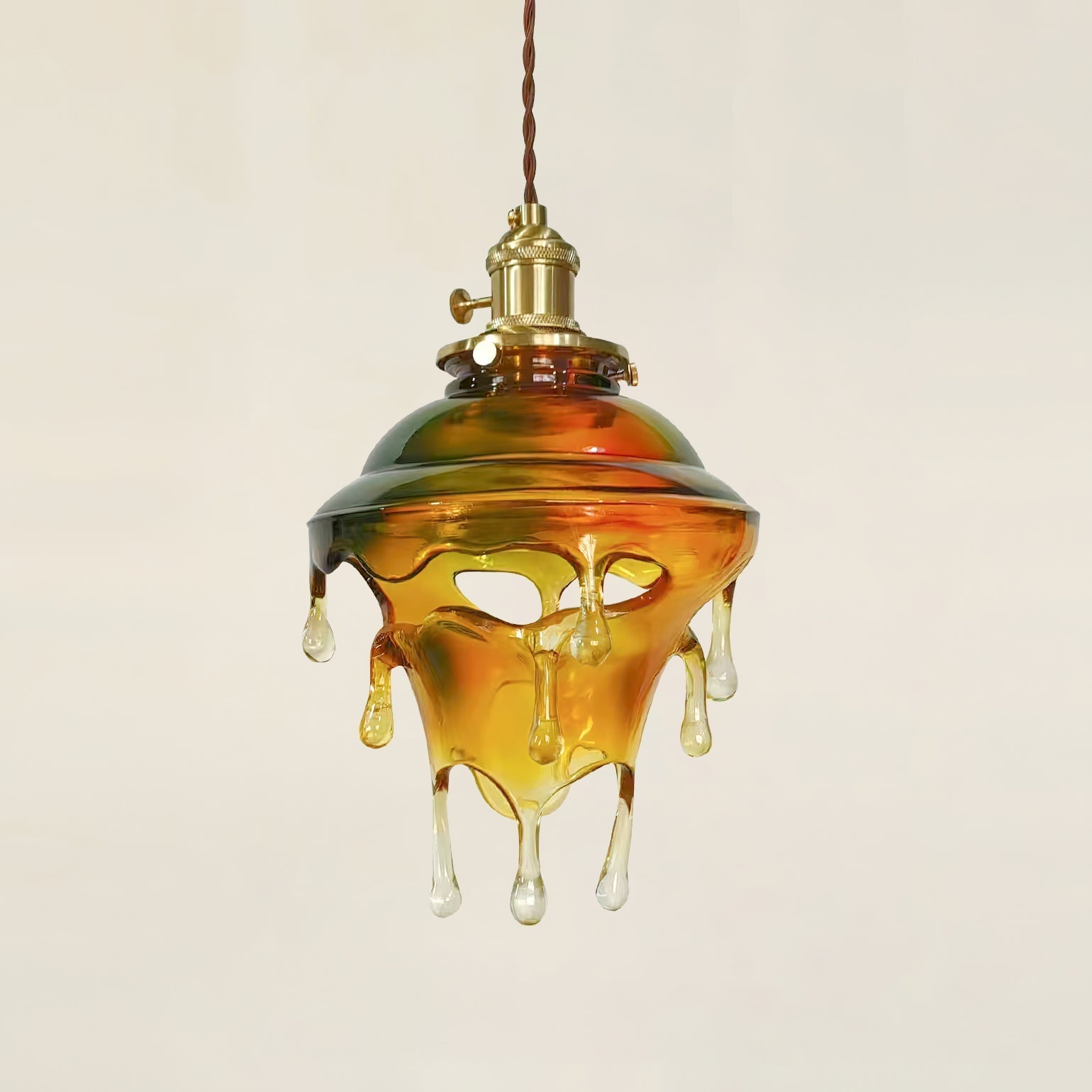 Pendant Lamp Iridescent Water Drop Shade Artistic Glow - Neutral Decor