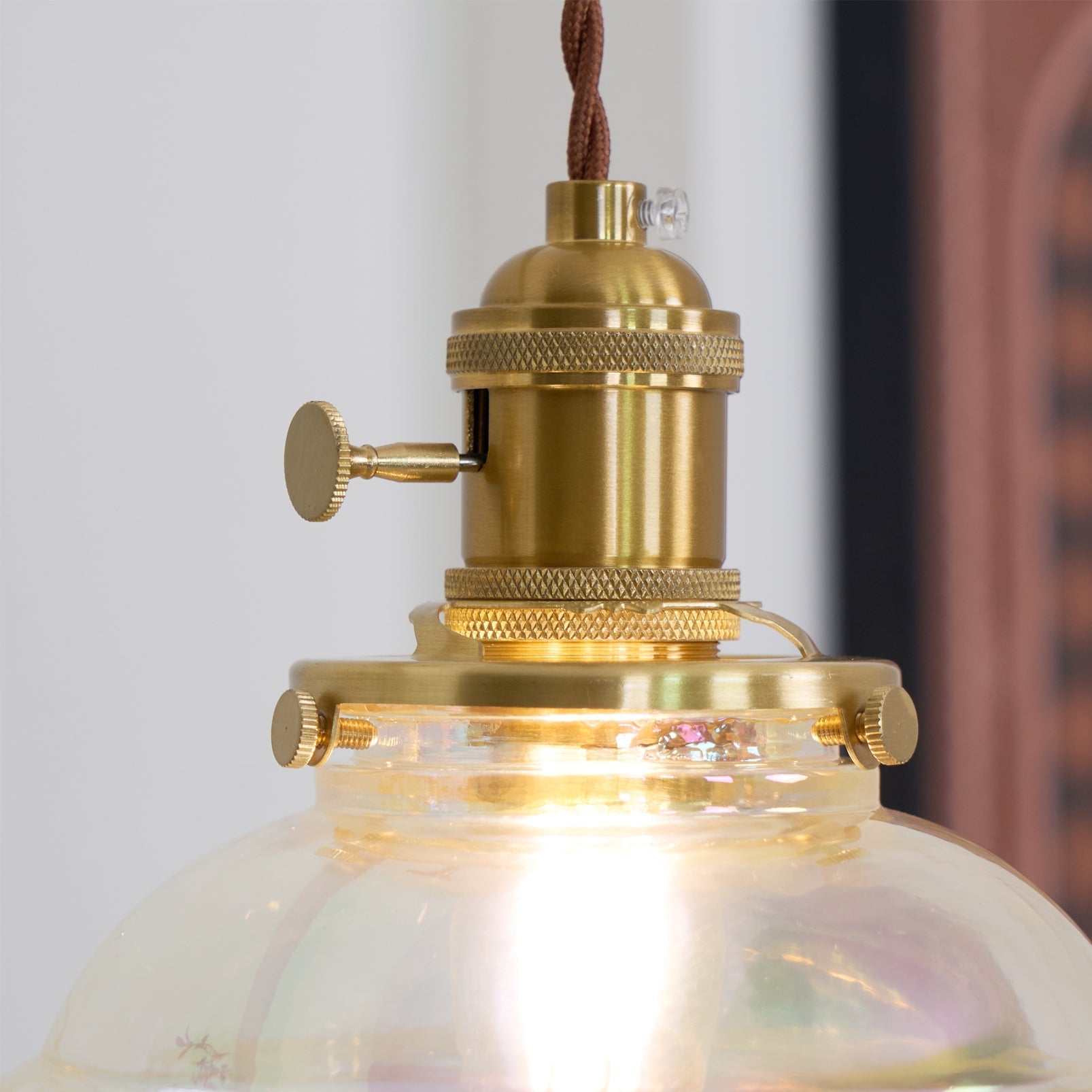 Pendant Lamp Iridescent Water Drop Shade Artistic Glow - Neutral Decor