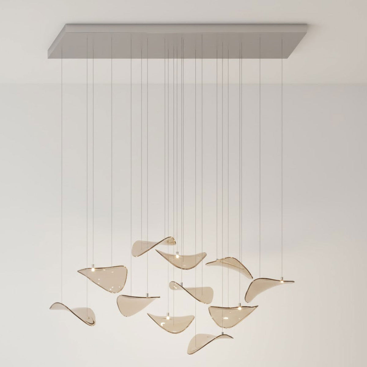 Beauvale Wave Floating Leaf Chandelier