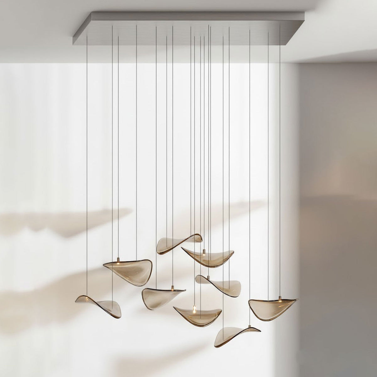 Beauvale Wave Floating Leaf Chandelier