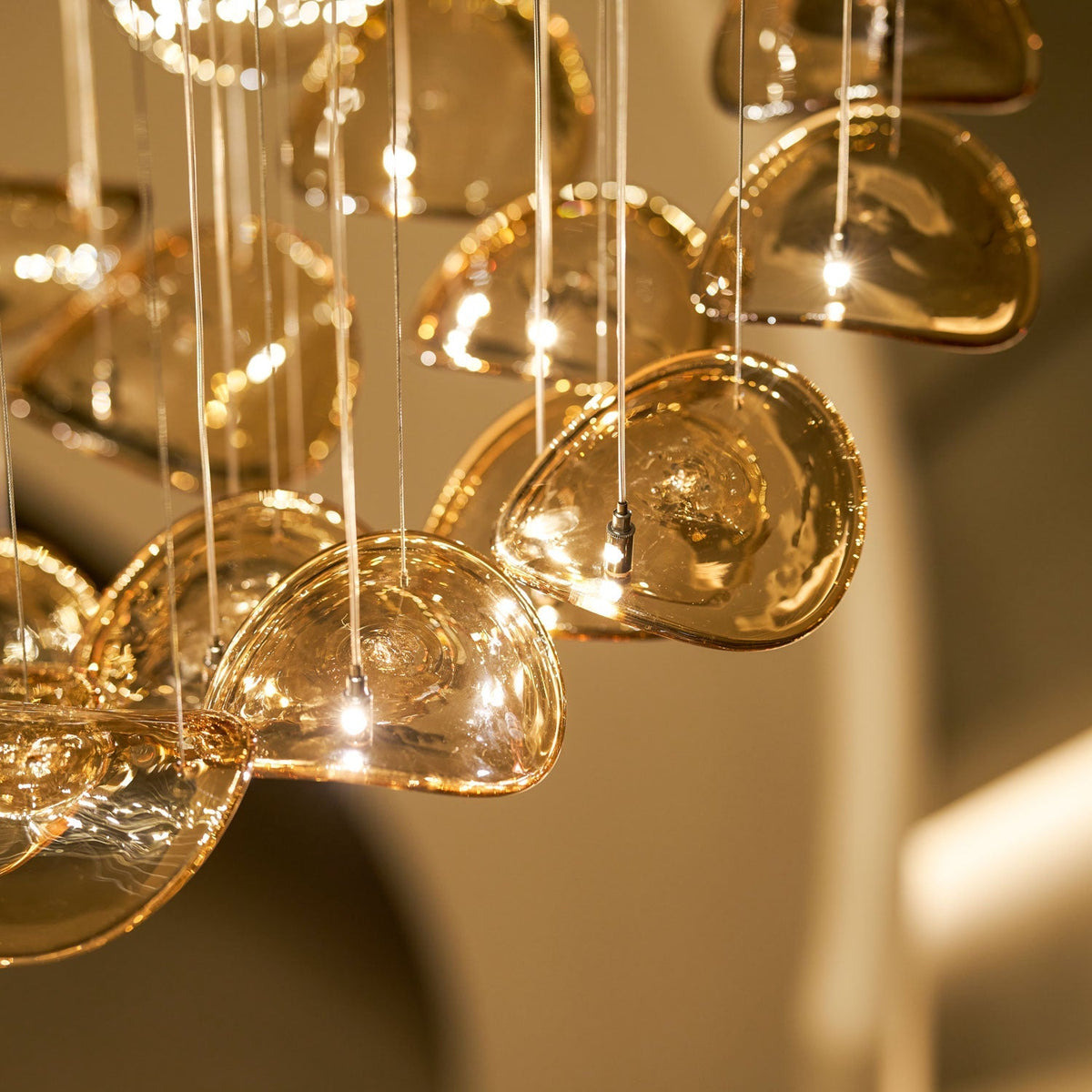 Beauvale Wave Floating Leaf Chandelier