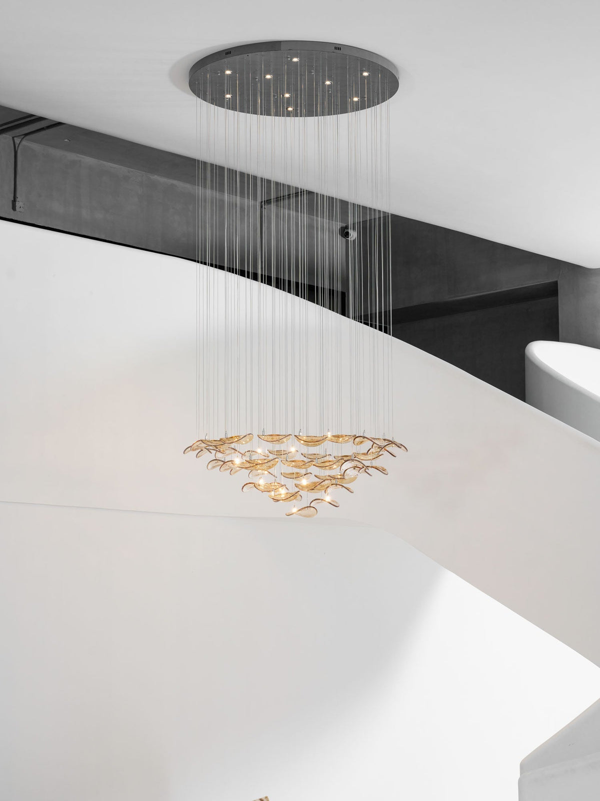 Beauvale Wave Floating Leaf Chandelier