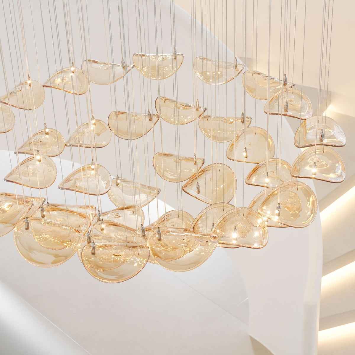 Beauvale Wave Floating Leaf Chandelier