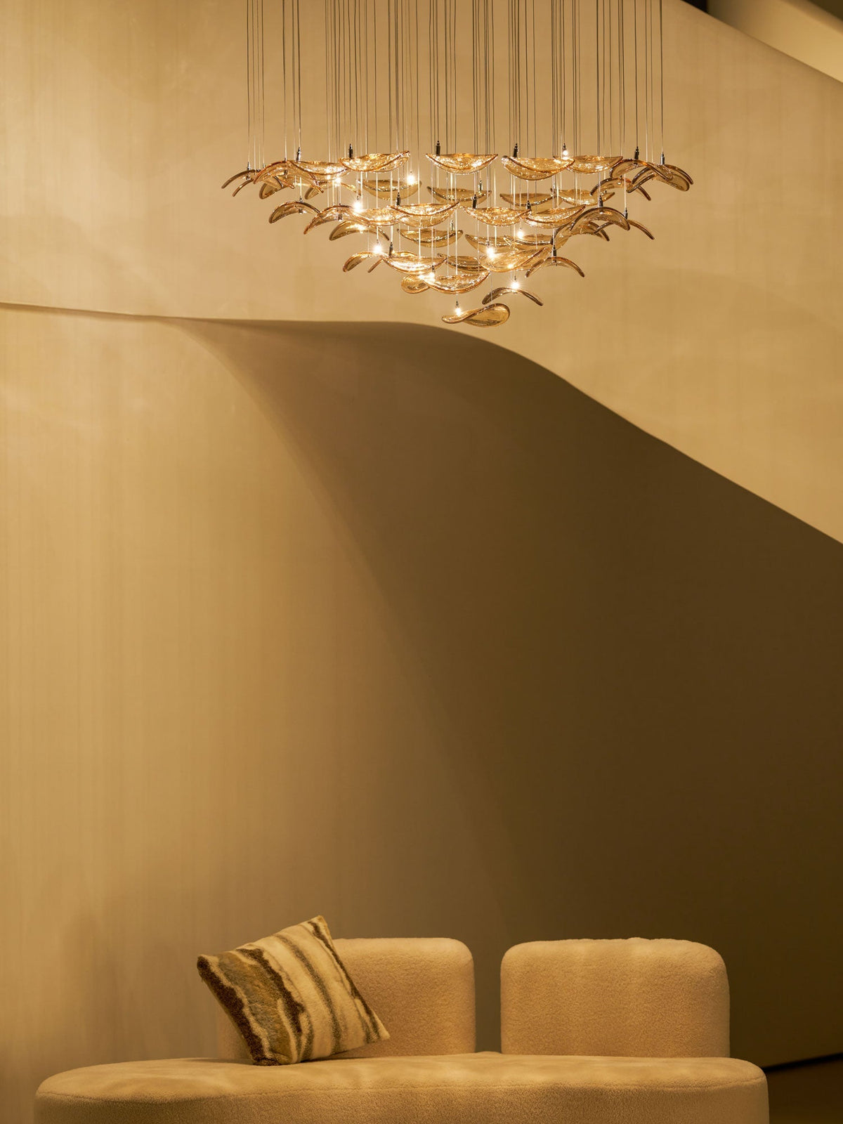 Beauvale Wave Floating Leaf Chandelier