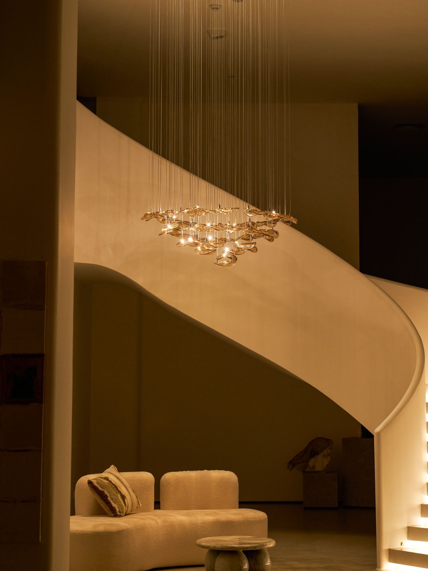 Beauvale Wave Floating Leaf Chandelier