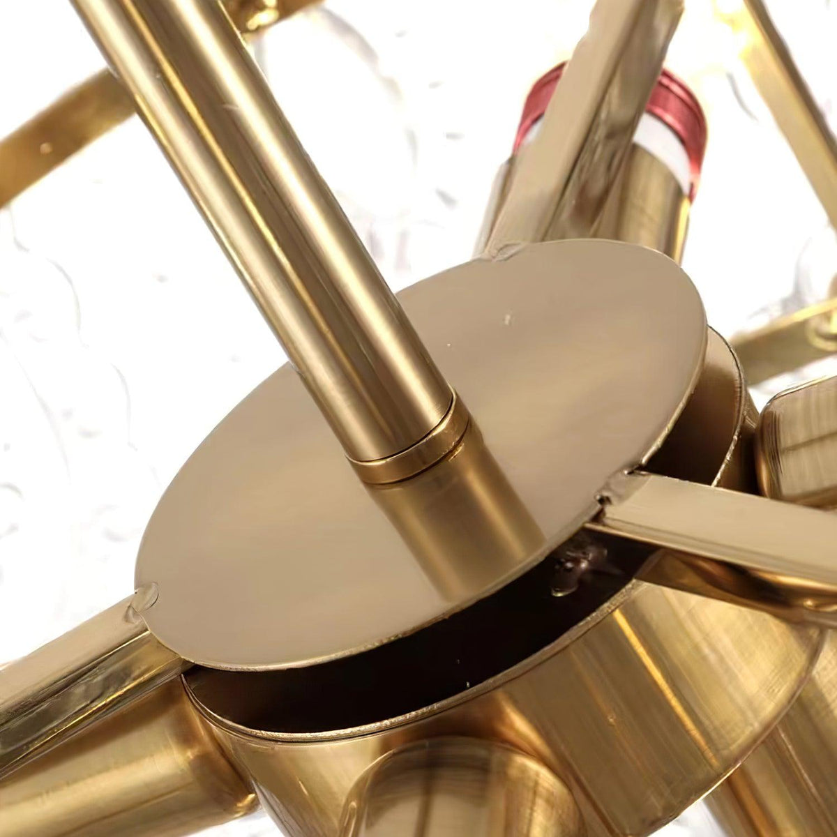 Orieleon Chandelier Wave Pearl Gold Modern