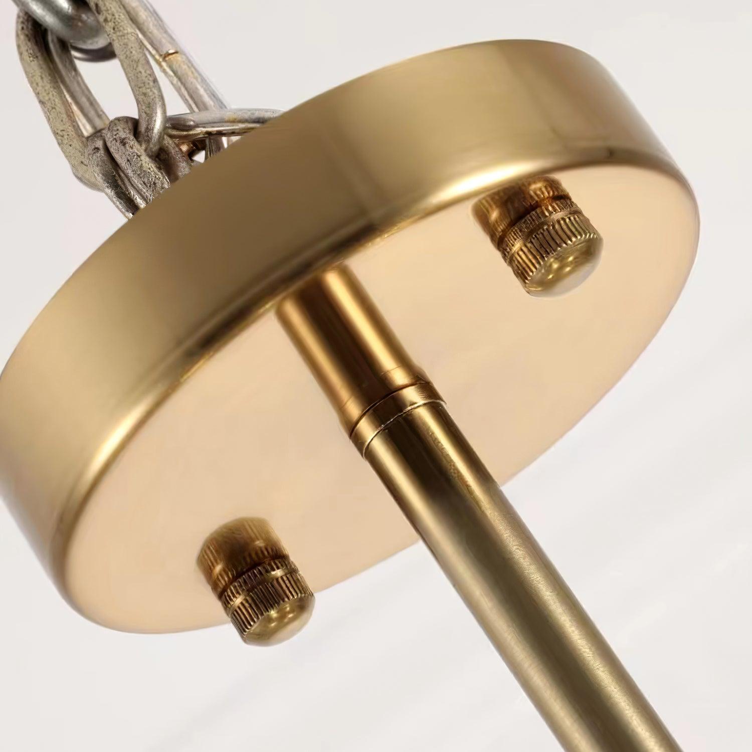 Orieleon Chandelier Wave Pearl Gold Modern