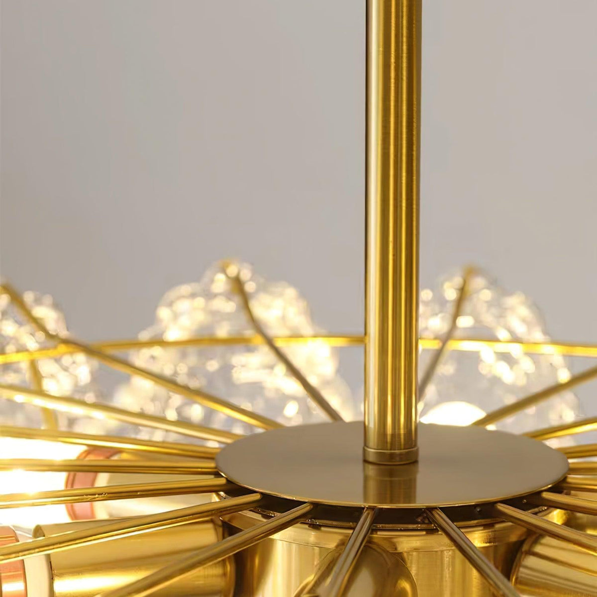 Orieleon Chandelier Wave Pearl Gold Modern