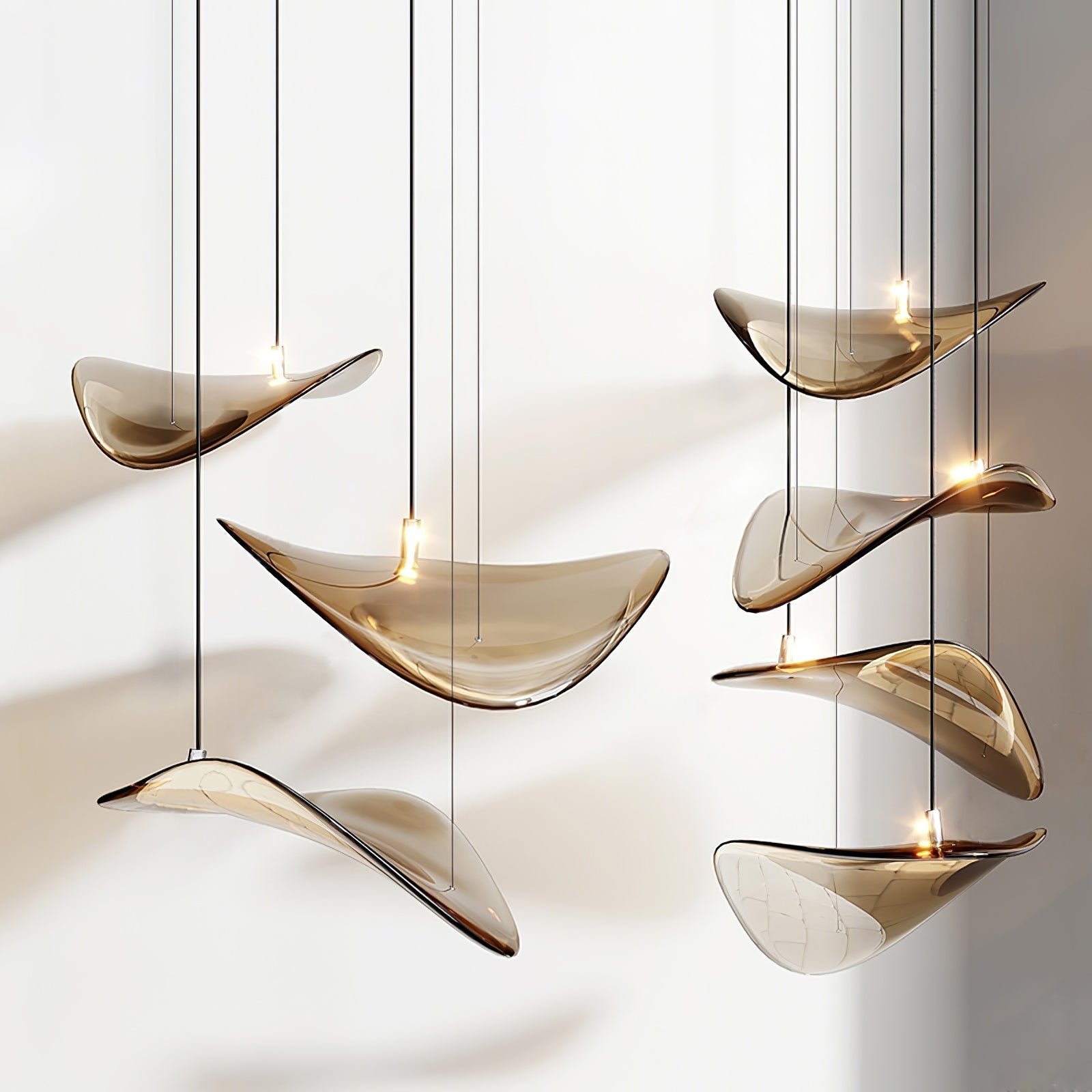 Beauvale Wave Floating Leaf Chandelier