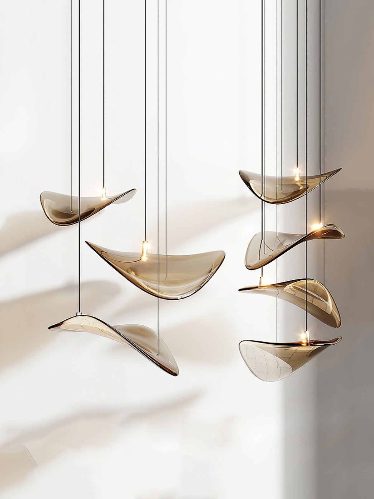 Beauvale Wave Floating Leaf Chandelier