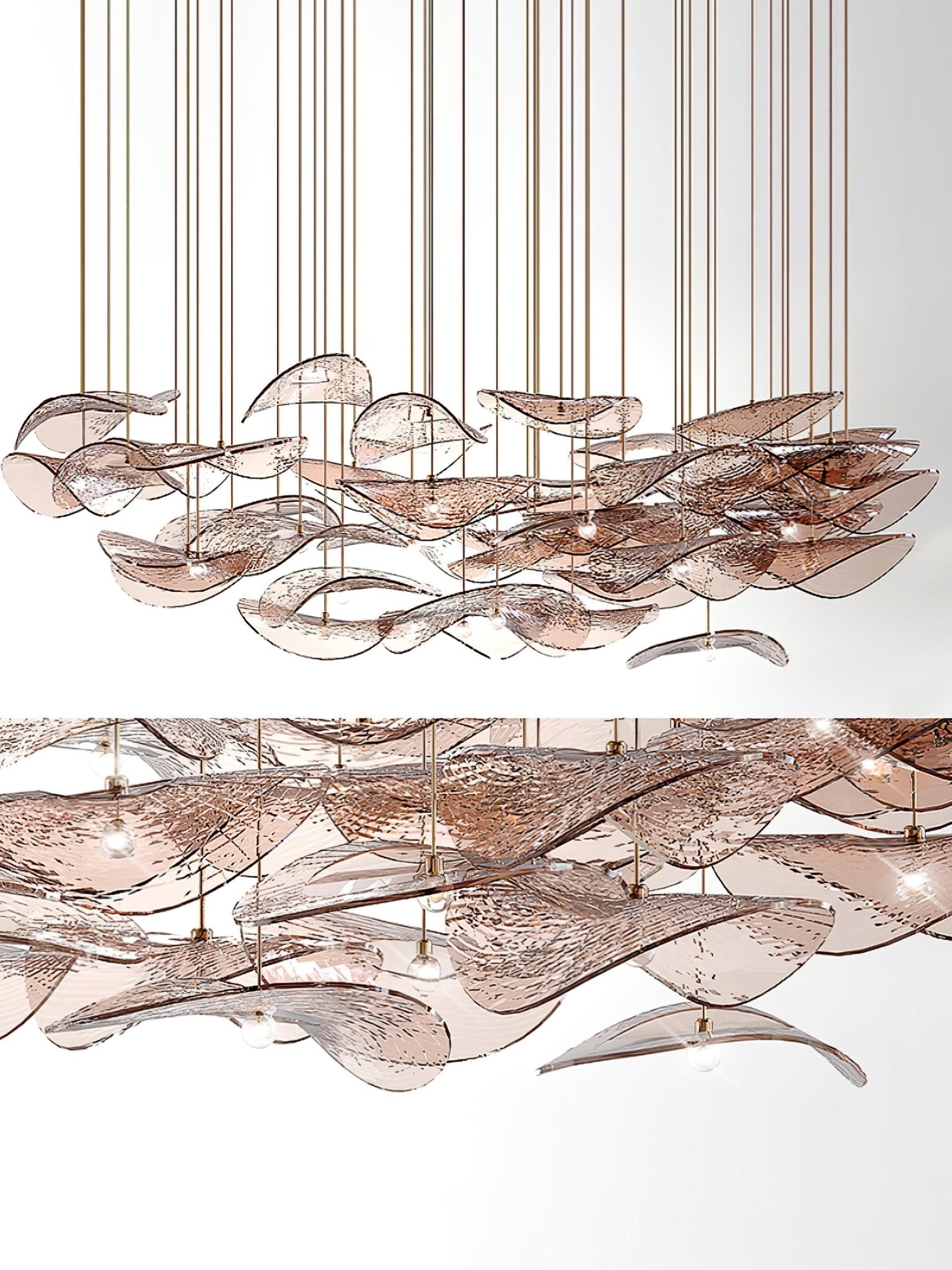 Beauvale Wave Floating Leaf Chandelier