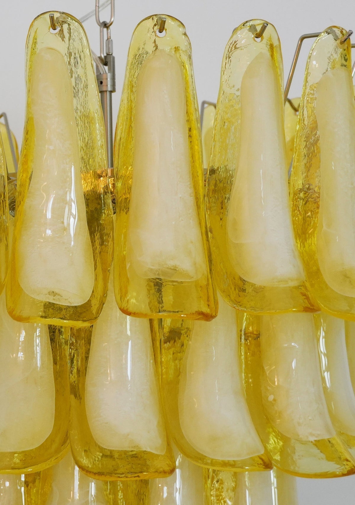 Eranos Chandelier Murano Glass Petal Wave