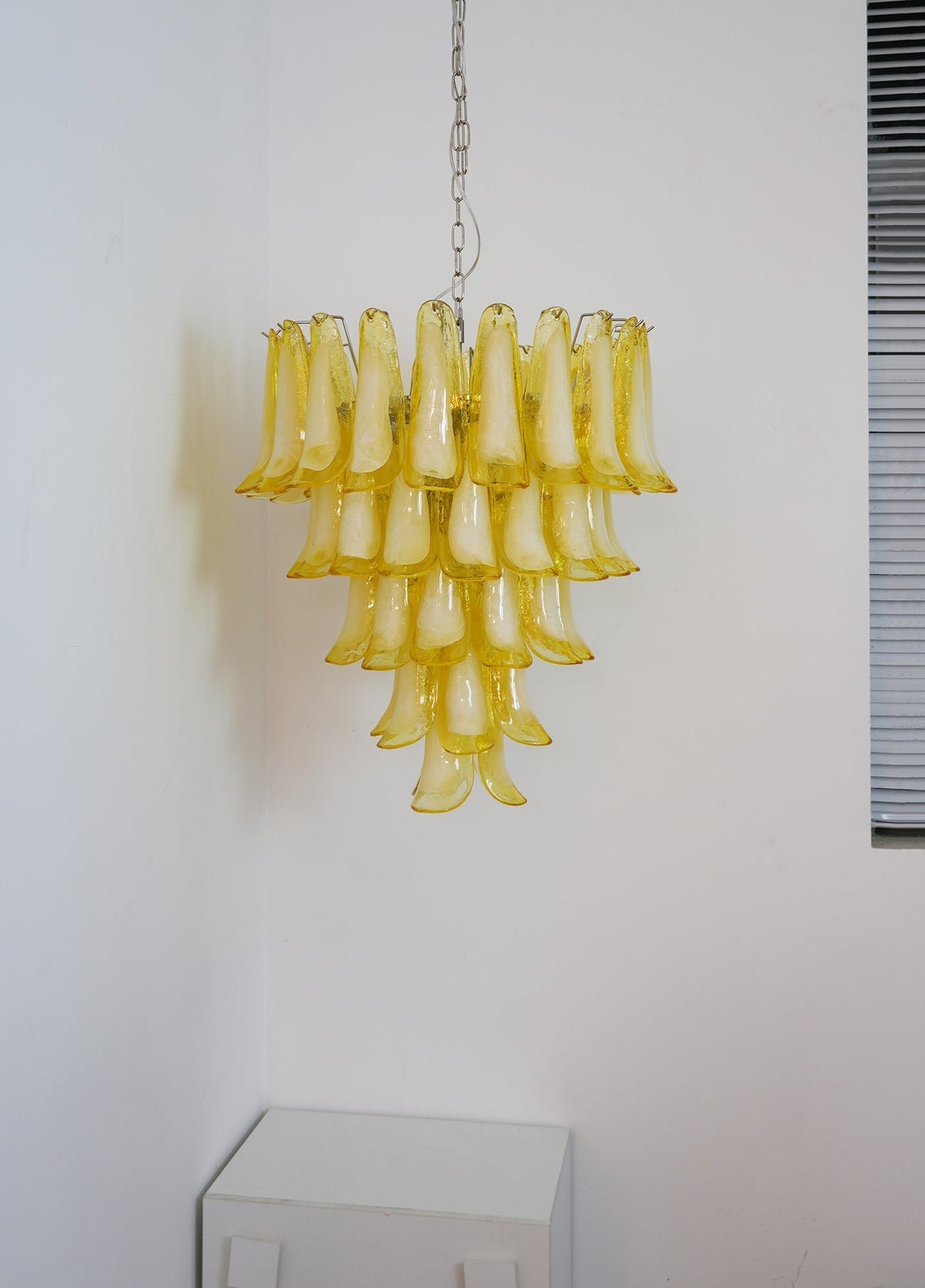 Eranos Chandelier Murano Glass Petal Wave