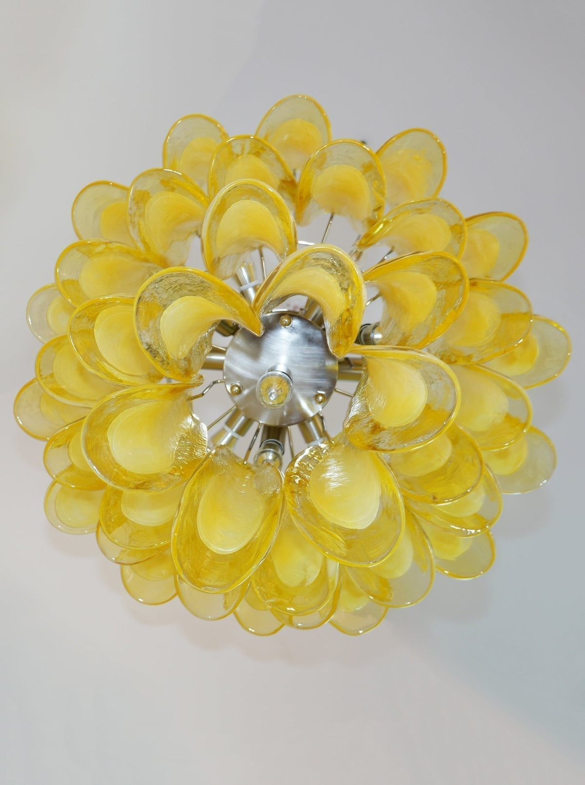 Eranos Chandelier Murano Glass Petal Wave