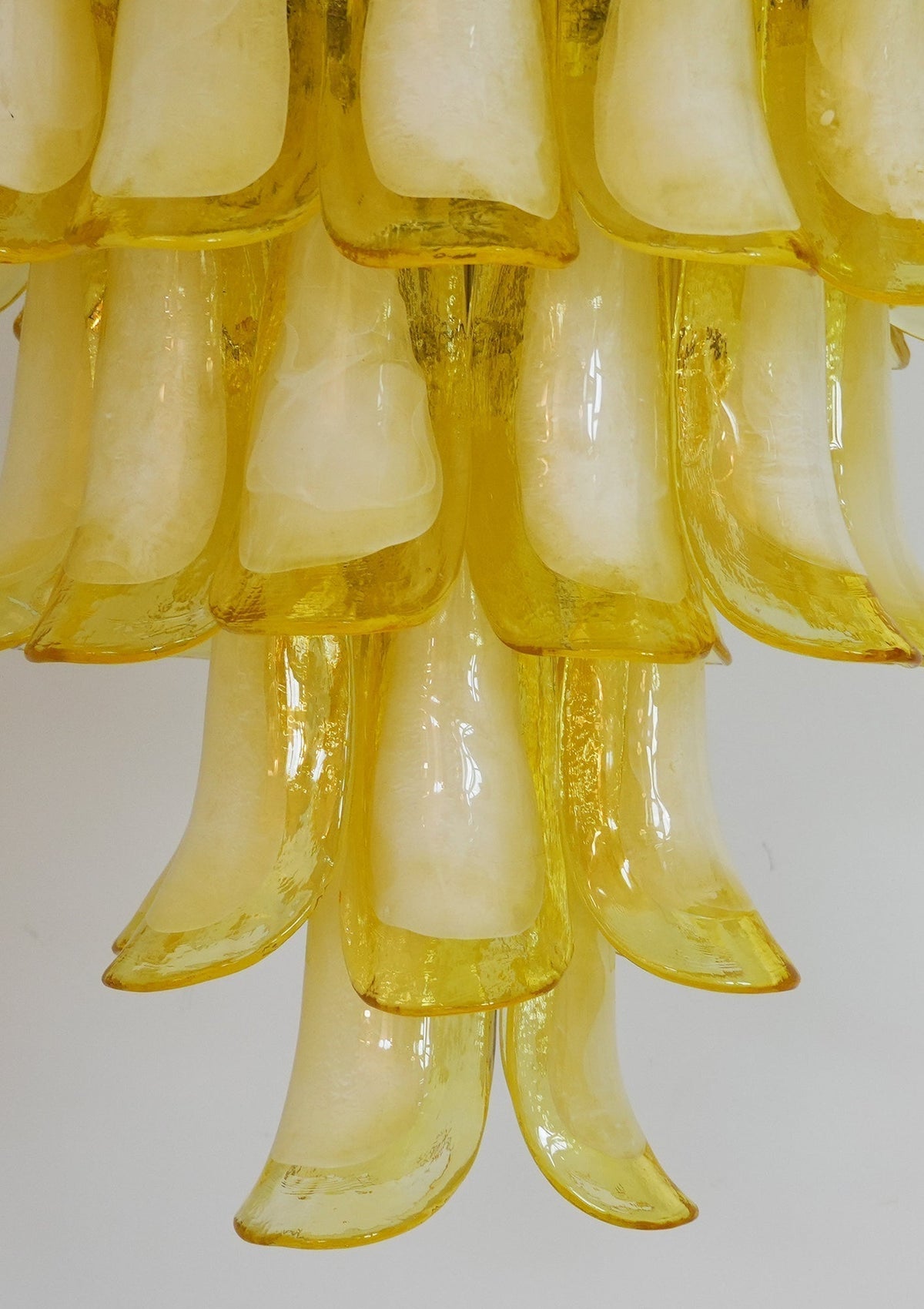 Eranos Chandelier Murano Glass Petal Wave