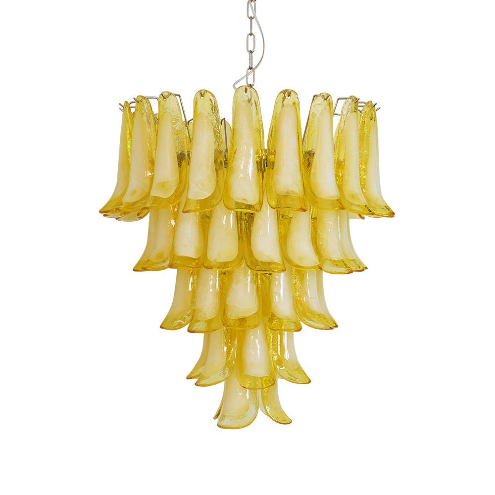 Eranos Chandelier Murano Glass Petal Wave