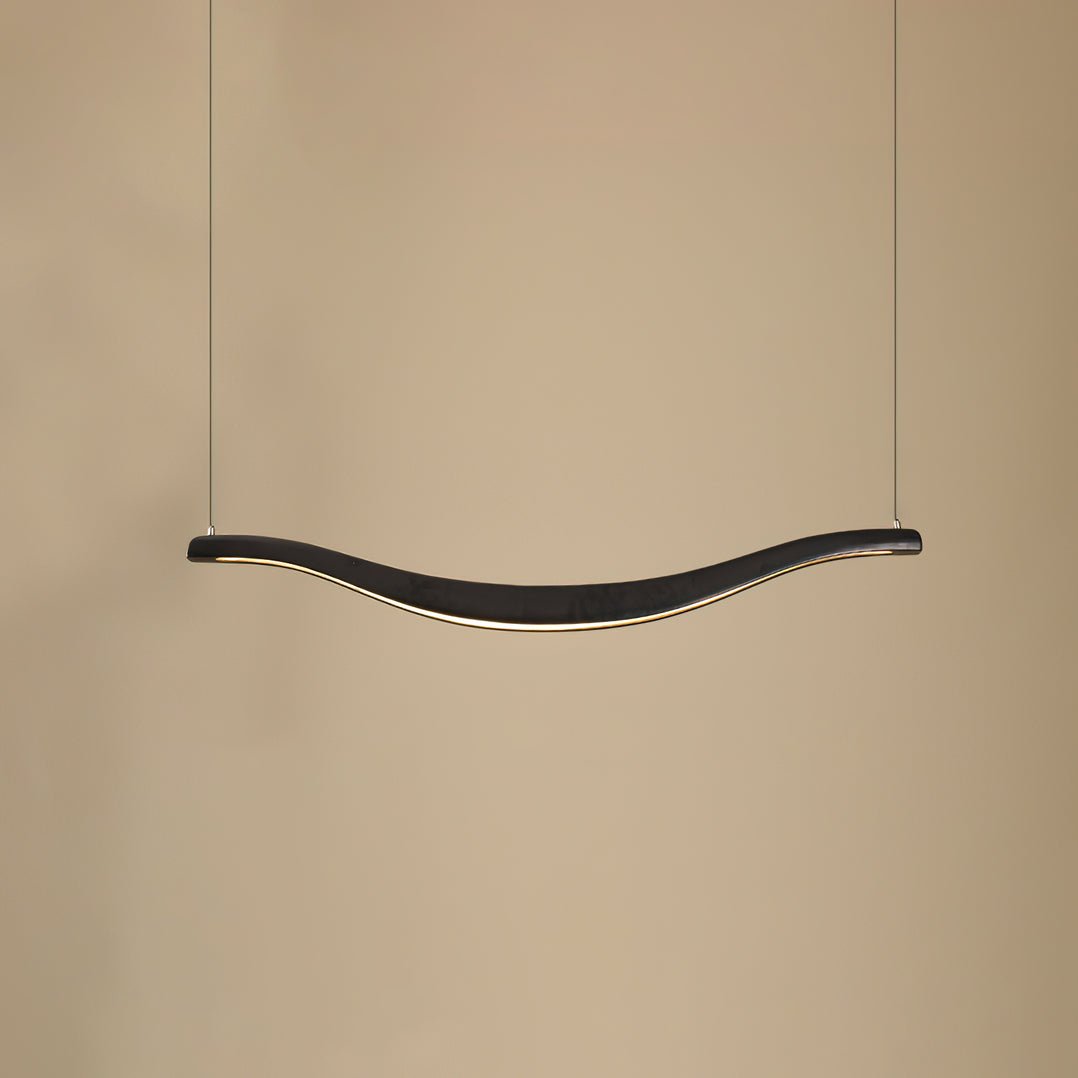 Elvuaria Chandelier Wood Waveform Elegant