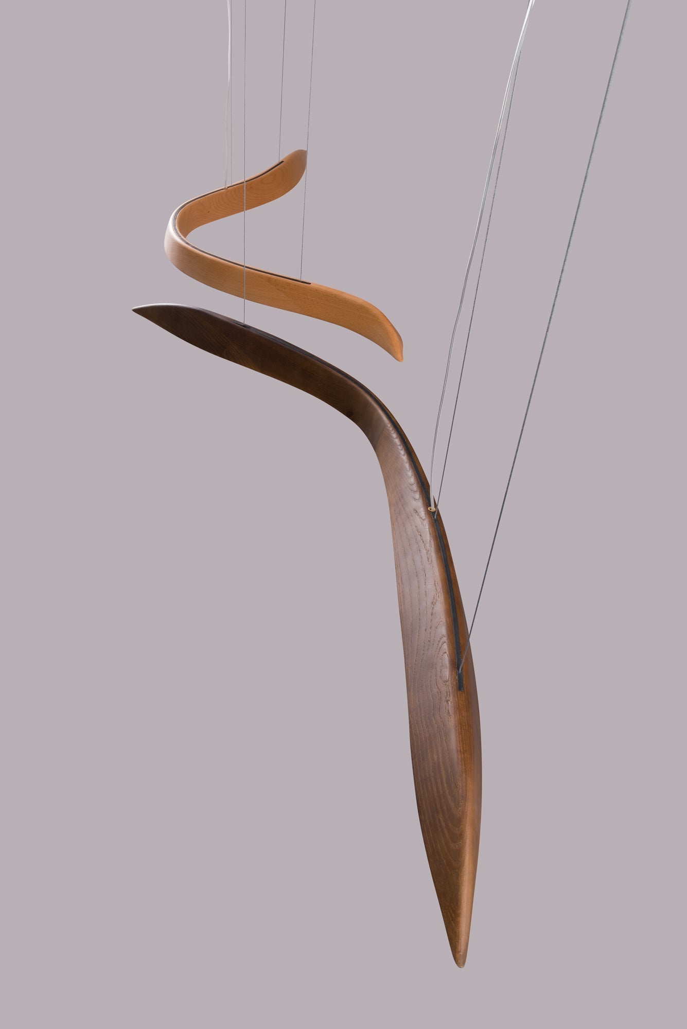 Queral Flow Minimalist Wood Pendant Lamp
