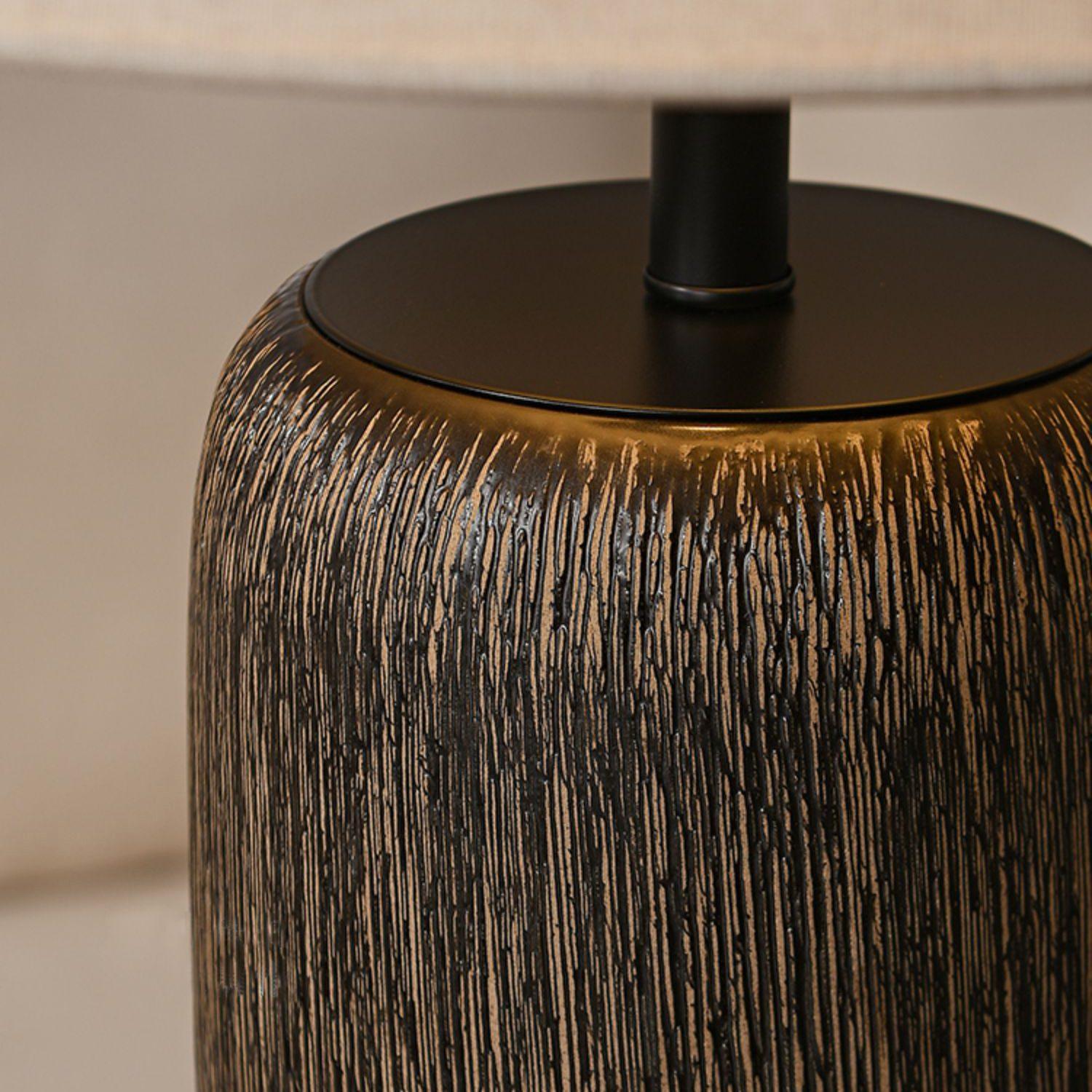Hael Weathered Wood Grain Floor Lamp